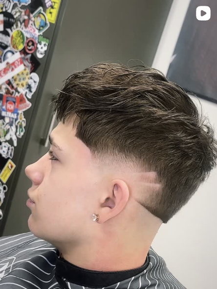 Modern Textured Crop mit Drop Fade